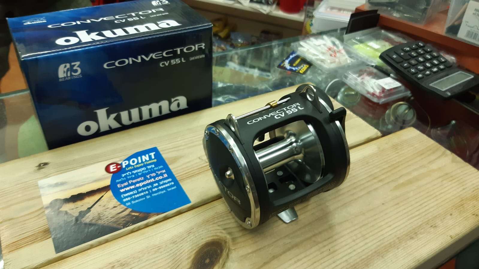 OKUMA CONVECTOR CV-55L LEVELWIND TROLLING REEL