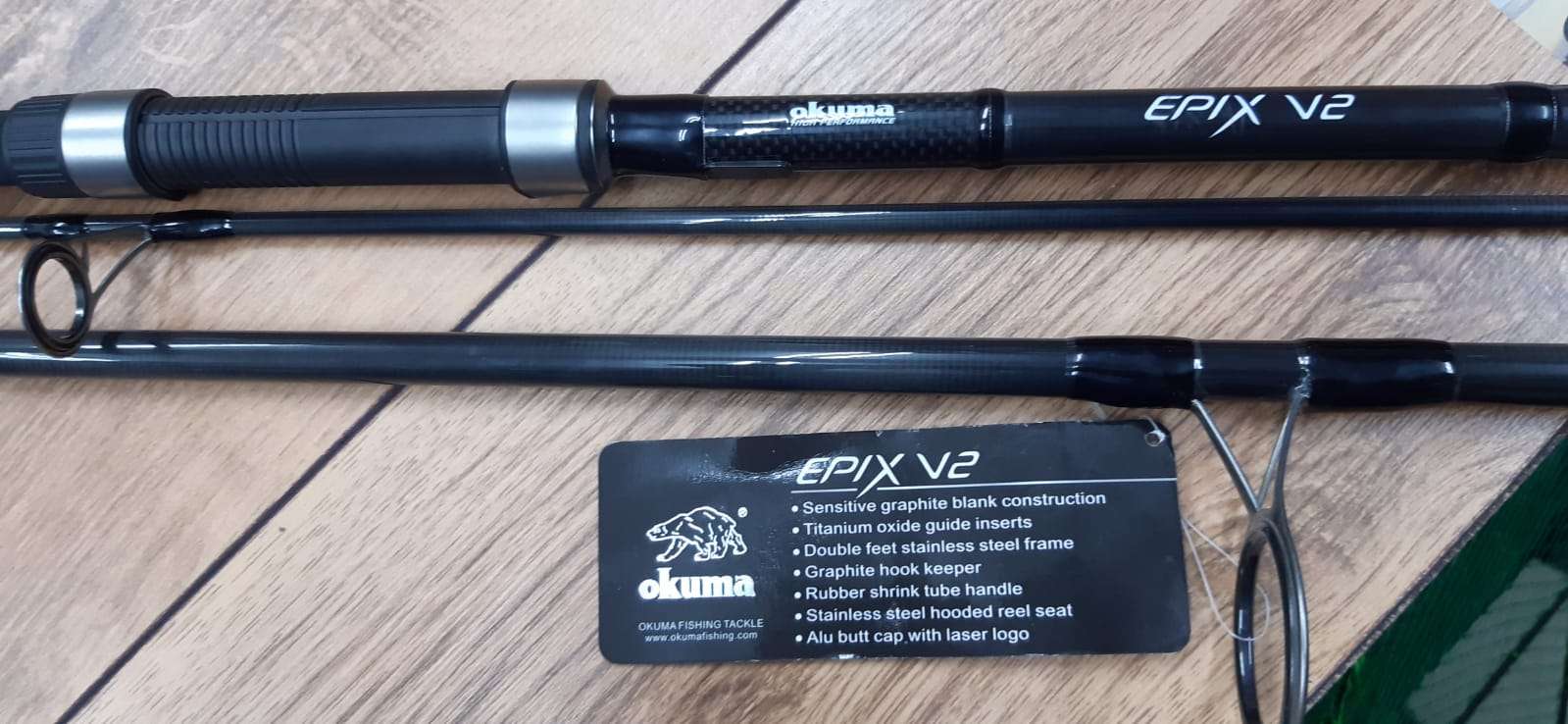 OKUMA EPIX V2 מקל קרפיון שלושה חלקים